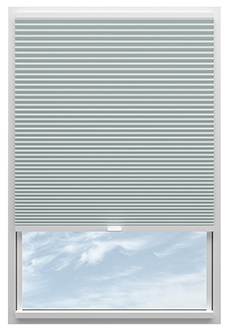 Obscura, Sky Blue - Stick Fit Honeycomb Blind